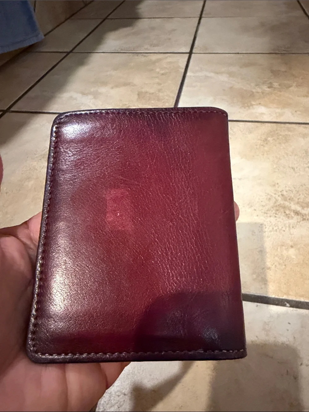 Vélez Burgundy Leather Men's Wallet